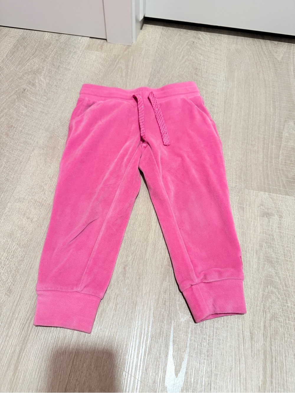 💛 4/$20 Sketchers Kids Pink Velour Jogger Pants 2T